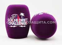 Ветрозащита для микрофона с логотипом Sochi Drift Challenge Ветрозащита для микрофона с логотипом Sochi Drift Challenge